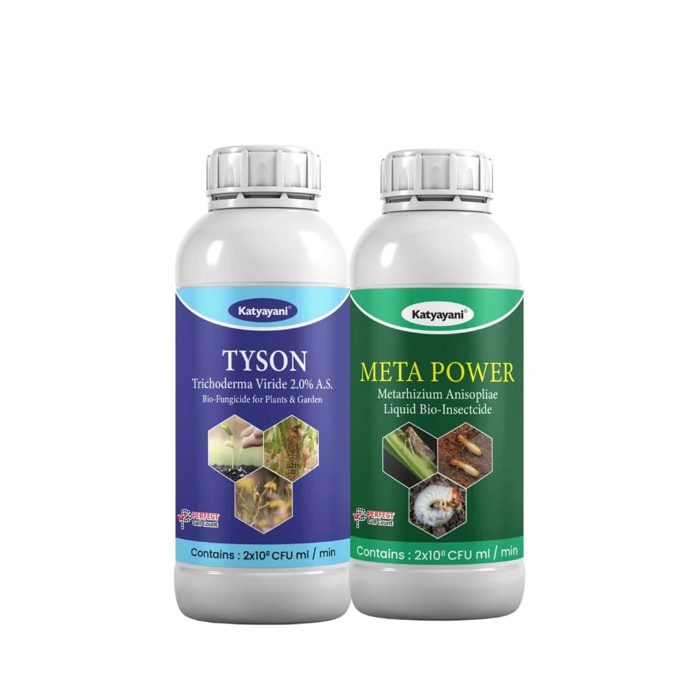 Katyayani Kheti Suraksha Combo Pack, All-In-One Crop Protection (Meta Power 1 Liter, Tyson 1 Liter)