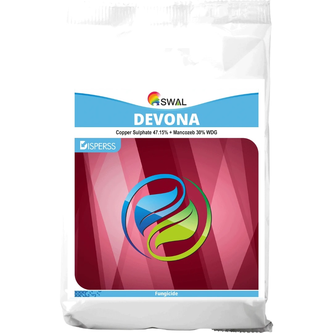 Swal Devona Copper Sulphate 47.15% + Mancozeb 30% WDG Fungicide, Use For Grapes Crop