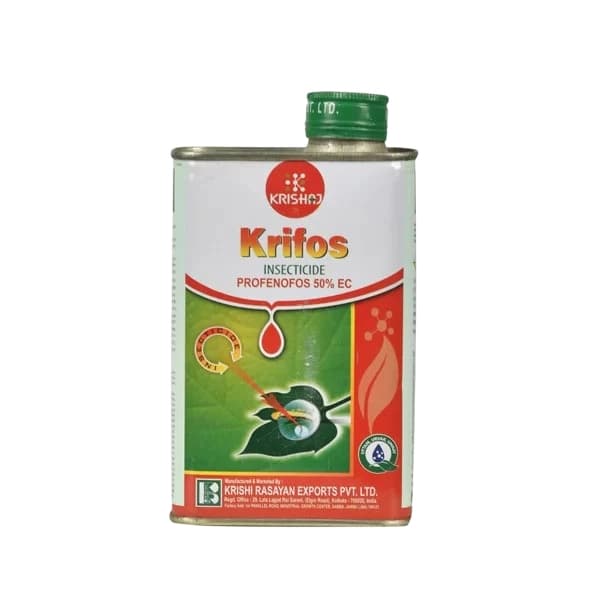 कृषि रसायन क्रिफोस प्रोफेनेफोस 50% ईसी कीटनाशक, कपास की इल्ली, जैसिड, माहूँ, थ्रिप्स, सफेद मक्खी, सेमी लूपर और घेरल कीट को नियंत्रित करता है