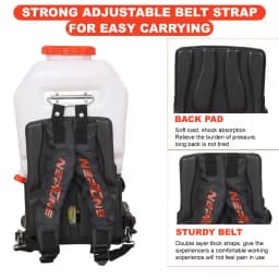 Neptune Model-900 Knapsack Power Sprayer, 4-Stroke 35CC Petrol Engine, 20L Tank, 2 Types Spray Guns Included, Ideal for Farming, Agriculture & Garden 7