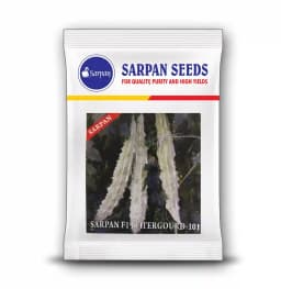 Sarpan 101 F1 Hybrid Bitter Gourd Seeds, Highly Tolerant to Diseases, Fruit is white, glossy, spiny 1
