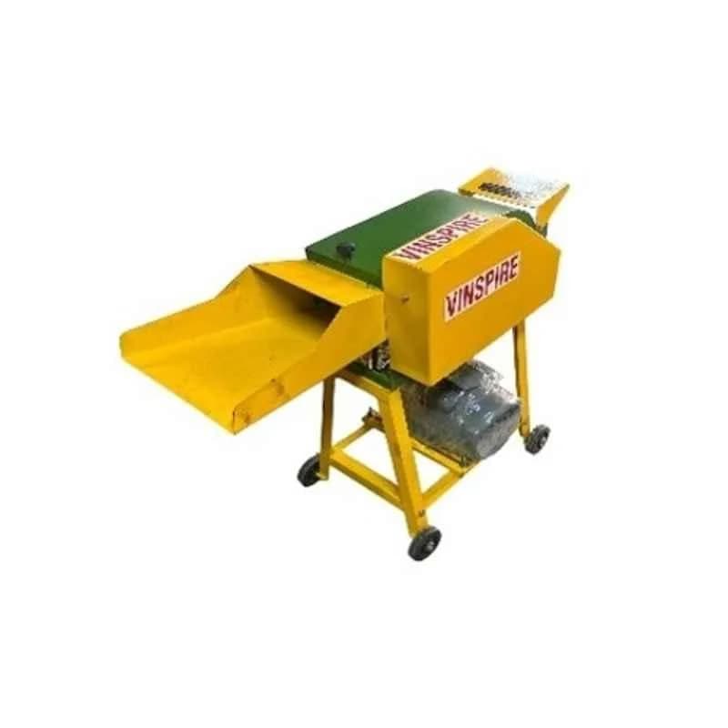 Vinspire Chaff Cutter Machine With Motor - 2HP 1440 RPM, 4 Blades - Image 2