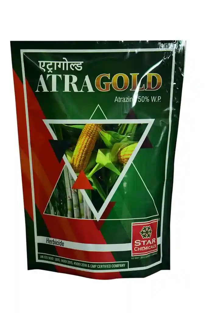 Startek Chemicals Atragold Atrazine 50% WP Selective Herbicide For Maize And Sugarcane Crops. - Image 1