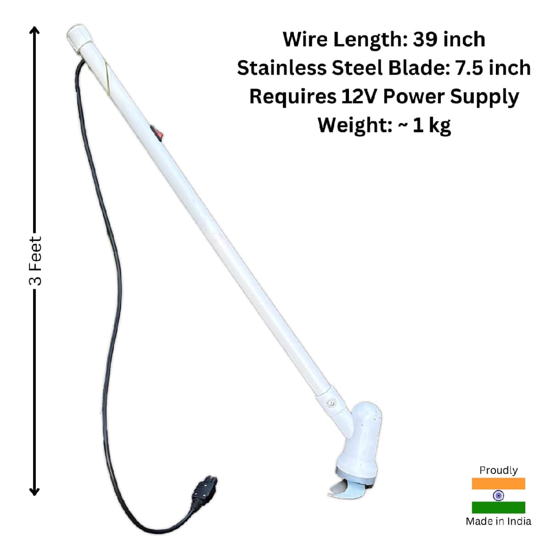 Portable Grass Cutter Trimmer Runs On 12 Volt DC Source, For Grass Cutting Light Weight And Easy To Use for Home Garden and Farm use - Image 6