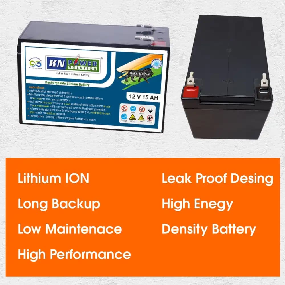 Radhe Agri 12V x 15Ah Rechargeable Lithium Ion Battery, Usage For Agricultural Sprayers & Zatka Machine - Long Backup With 1-Year Warranty - Image 6