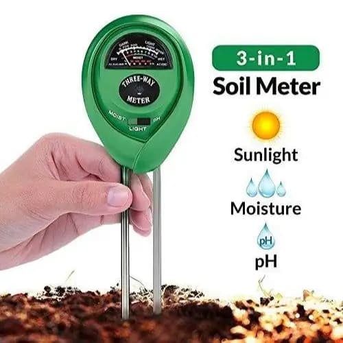 Soil Tester 3 In 1 Plant Moisture Sensor, Sunlight And pH Meter For Garden Lawn Indoor Outdoor Use - Image 4