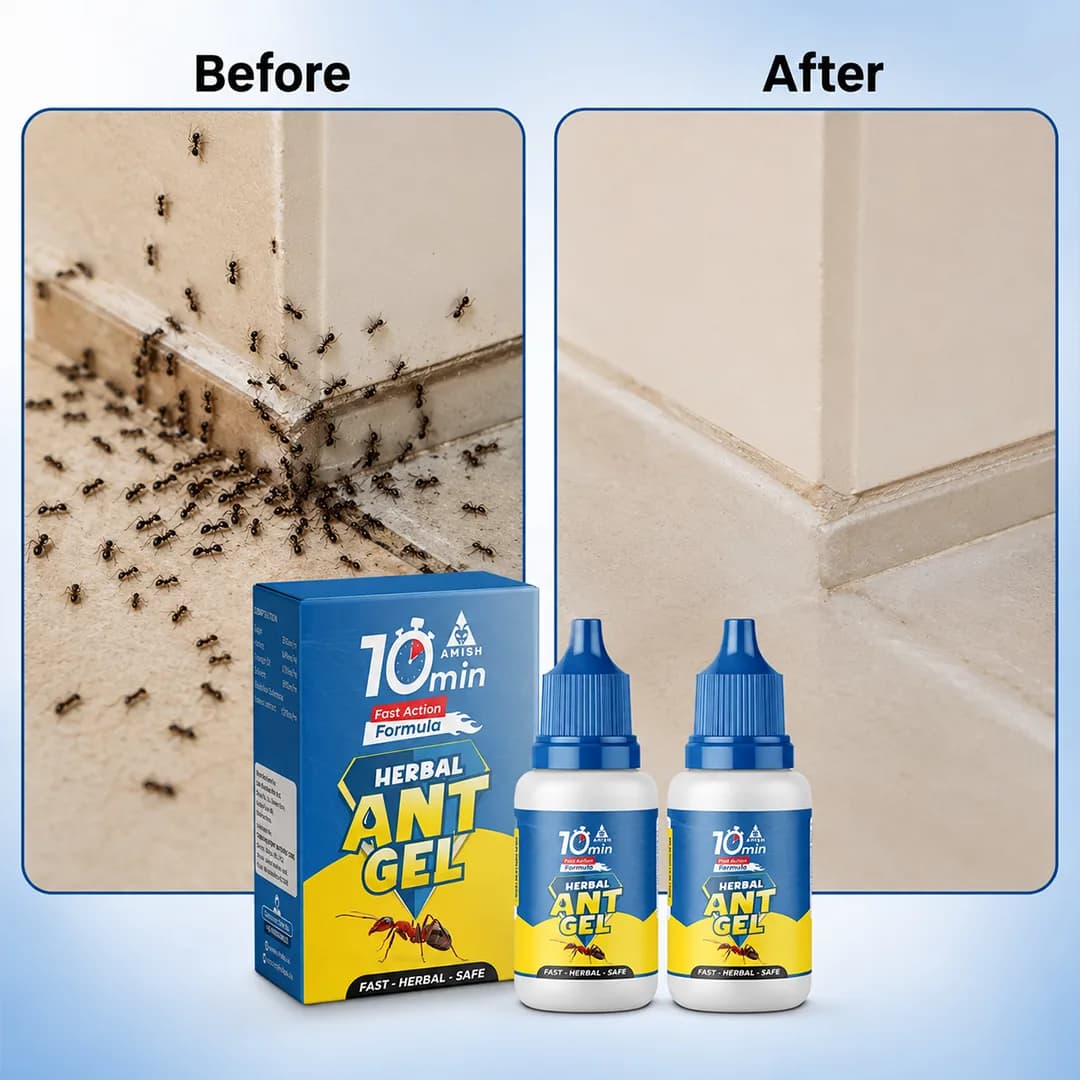 Amish A Herbal Ant Gel, 10 Minutes Formula, Removes Entire Infestation, Powerful Repellent For Home & Kitchen (Pack of 2) - Image 3