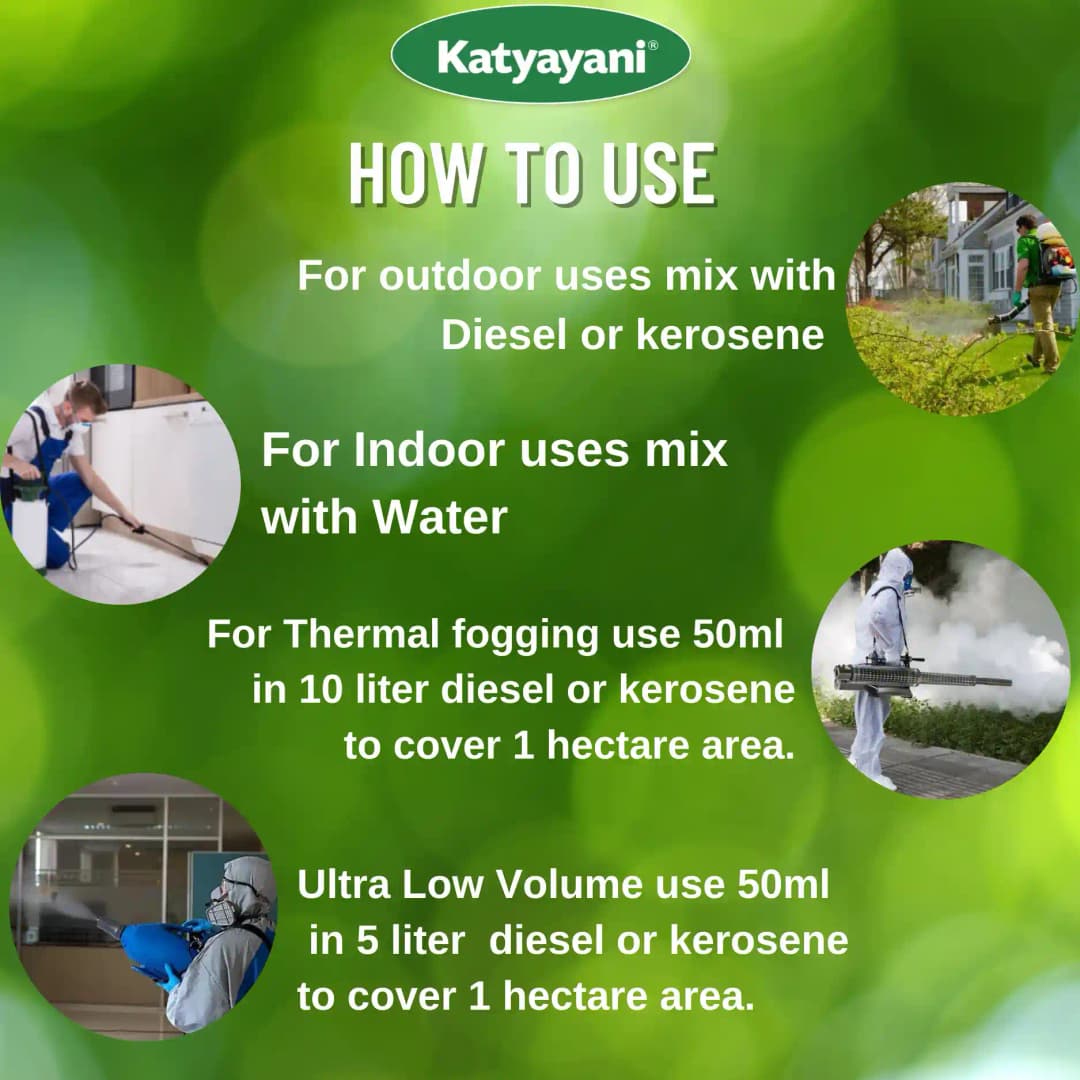 Katyayani Deltamethrin 1.25% ULV Quick Knockdown Household Insecticide, Used for the Control of Mosquitoes, Cockroaches, Bed Bugs, Flies, etc. - Image 6