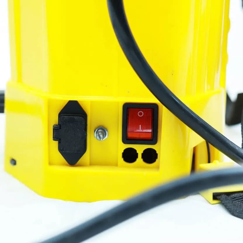 FarmEarth Super 2 In 1 Agriculture Battery Operated Knapsack Garden Sprayer, 16L Capacity, 12V x 8A Battery, Yellow Color - Image 3