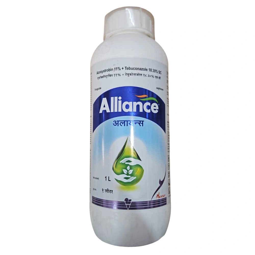 Biostadt Alliance Azoxystrobin 11% + Tebuconazole 18.3% SC Fungicide, Effective Fungal Diseases Control In Crops