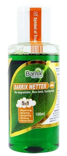 Barrix Wetter Bio-Degradable and Non-Ionic Surfactant, Specially Blended Non-Ionic Surfactant with Humectant to Achieve Maximum Spray Coverage 2