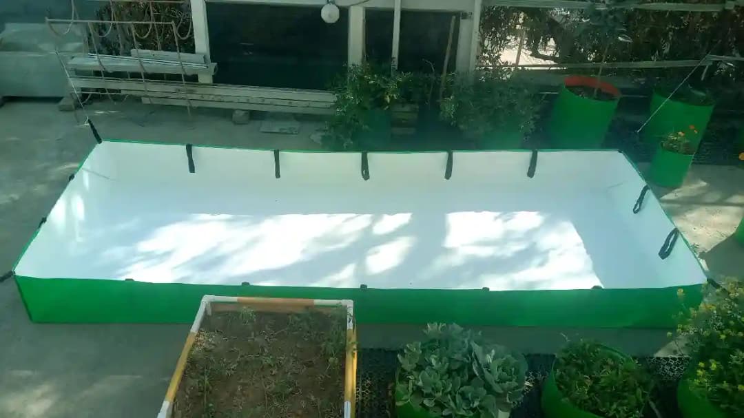 GARDECO 450 GSM UV Treated, HDPE Fabric Green Azolla Growing Bed, Cultivation Bed - Image 2