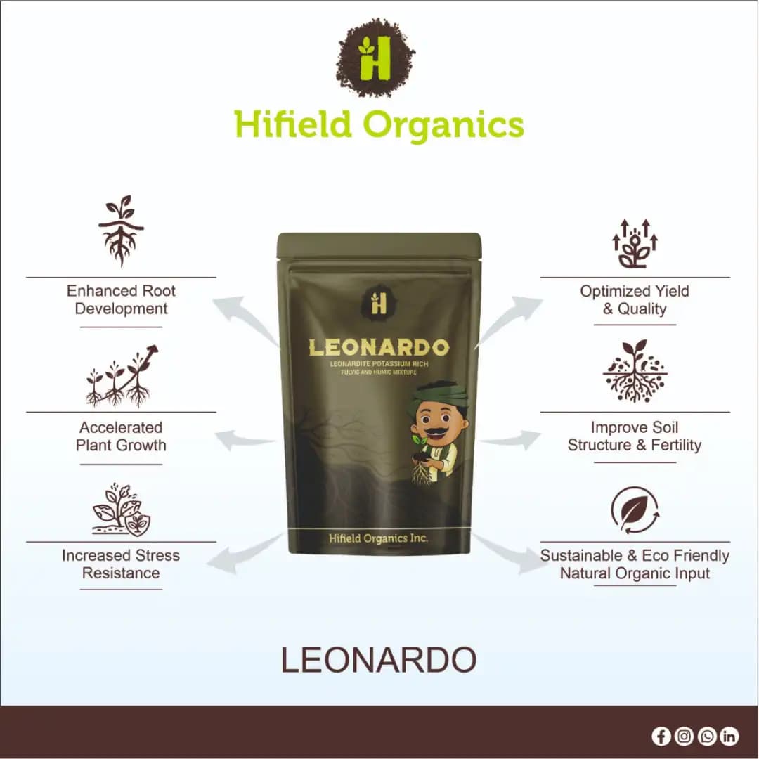 Hifield Leonardo Leonardite Potassium Rich Fulvic and Humic Mixture Root Development & Nutrient Uptake Enhancer - Image 3