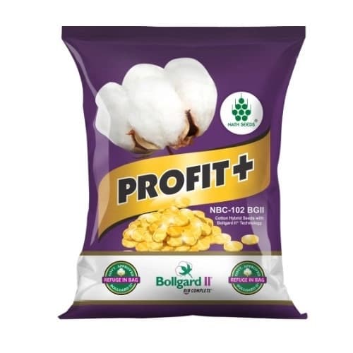 Nath Seeds Profit Plus Cotton Seeds (NBC-102 BGII) - Excellent Boll Openings (475 Gm) - Image 1