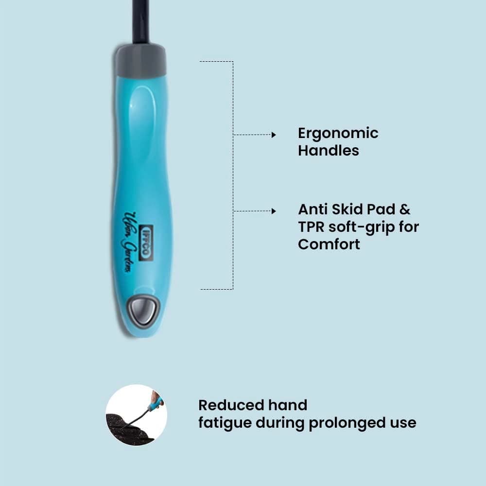 IFFCO Urban Gardens Weeder 1Pc, Weed Removal Gardening Tools For Home Garden, Carbon Steel Front With Soft Rubber Handle For Better Grip - Image 3