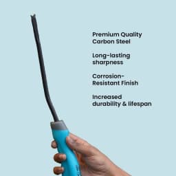 IFFCO Urban Gardens Weeder 1Pc, Weed Removal Gardening Tools For Home Garden, Carbon Steel Front With Soft Rubber Handle For Better Grip 2