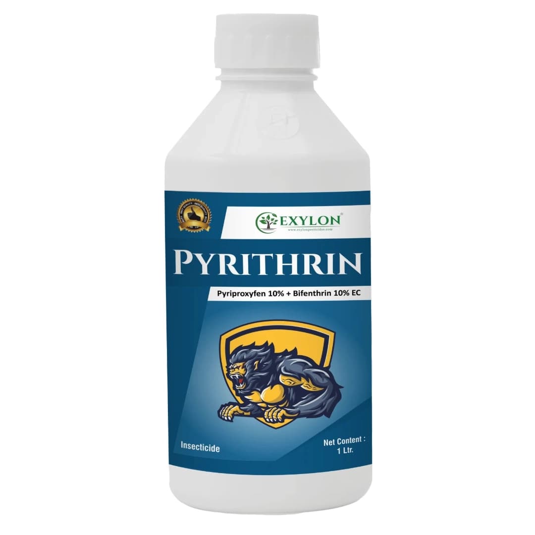 Exylon Pyrithrin Pyriproxyfen 10% + Bifenthrin 10% EC Insecticide, Dual-Action, Effective Pest Control For Thrips And Whiteflies