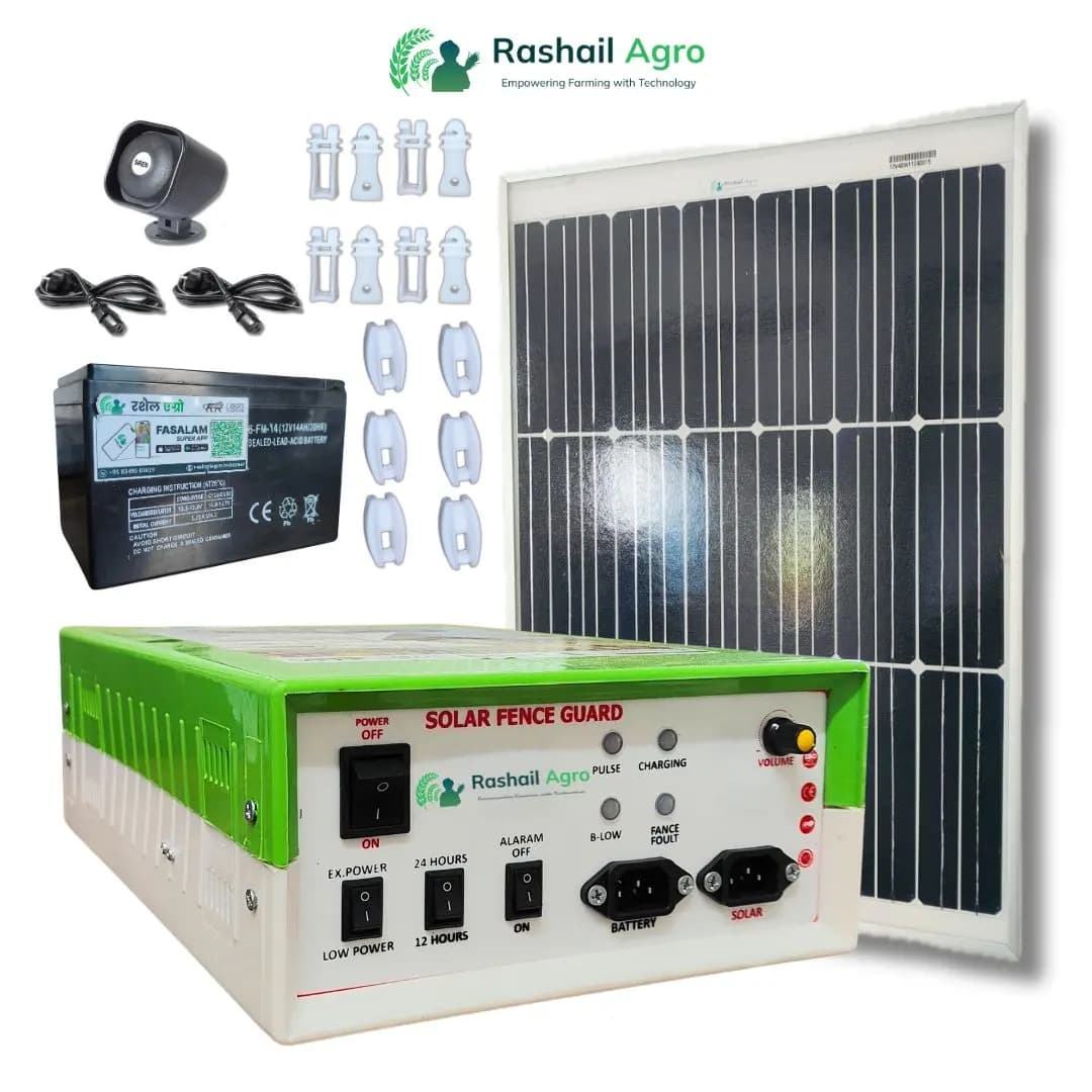 Rashail Solar Zatka Machine Combo Kit 12KV, Farm Fence Solution For Up To 30 Acres (Zatka Machine + Solar Panel + Battery + Insulators Included) - Image 4