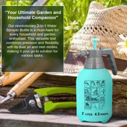 CropKraft Garden Sprayer (2L Capacity) Round, Ideal For Home And Garden Tasks, Spraying Pesticides, Insecticides, Or Water On Plants. 3