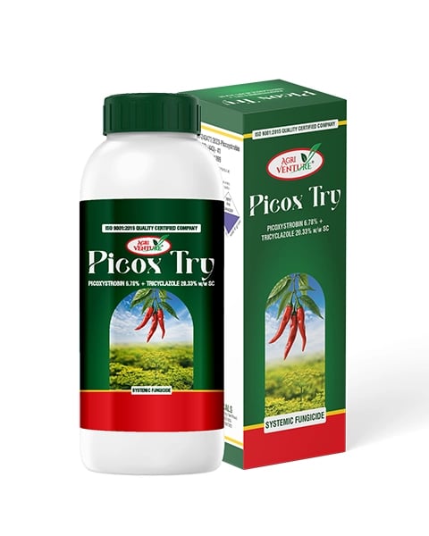 Agriventure Picox Try Picoxystrobin 6.78% + Tricyclazole 20.33% SC Fungicide