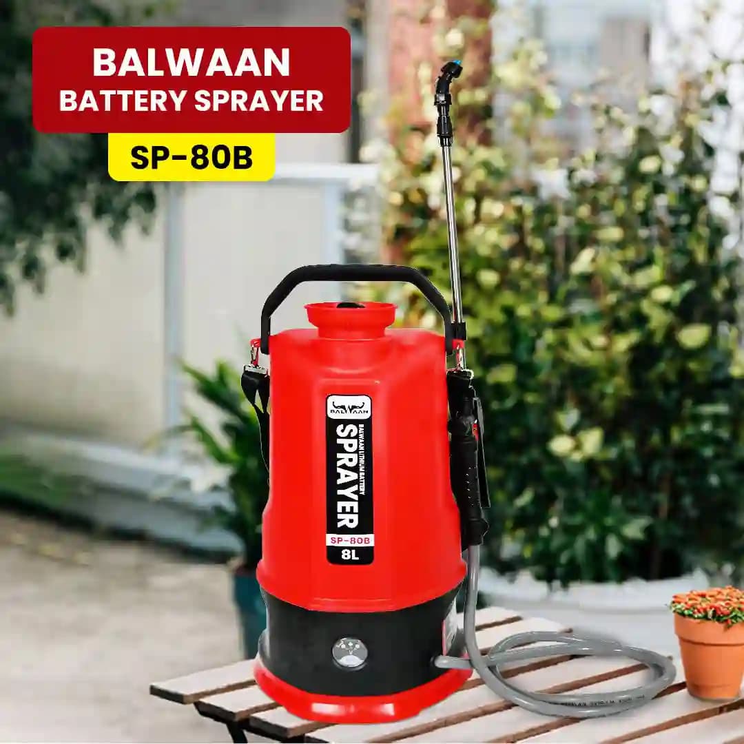 Balwaan SP-80B Li-Ion Garden Spray Pump, 12 Volt x 2.6 Amp Battery, 8 Ltr Tank Capacity, Suitable for Garden Pest Control and Agriculture - Image 6