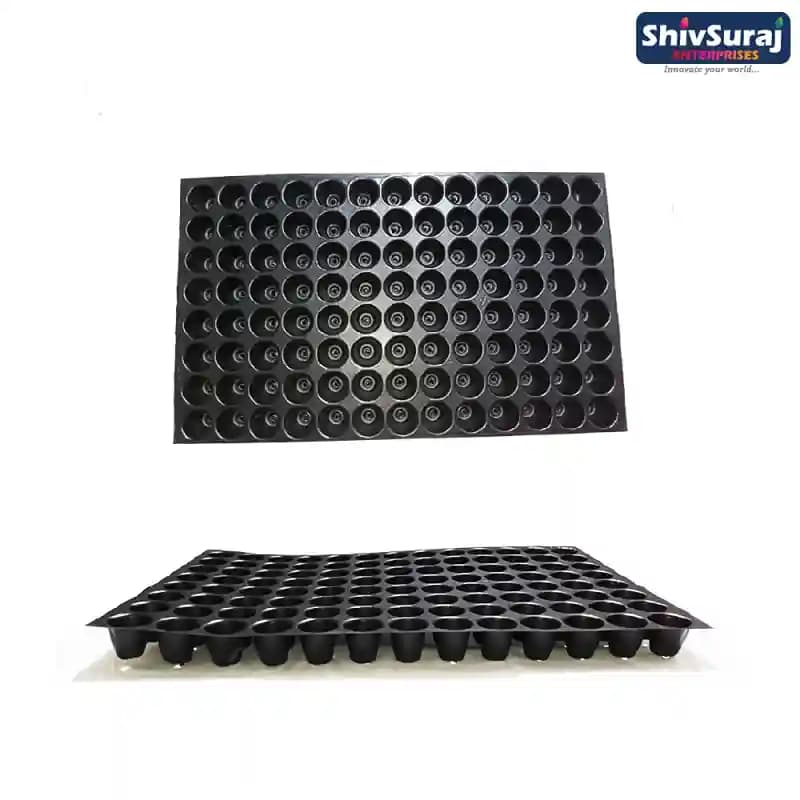 Shivsuraj 104 Cavity Seedling Tray, Round Shape Hole Germination Tray, For Sowing Seeds - Image 8