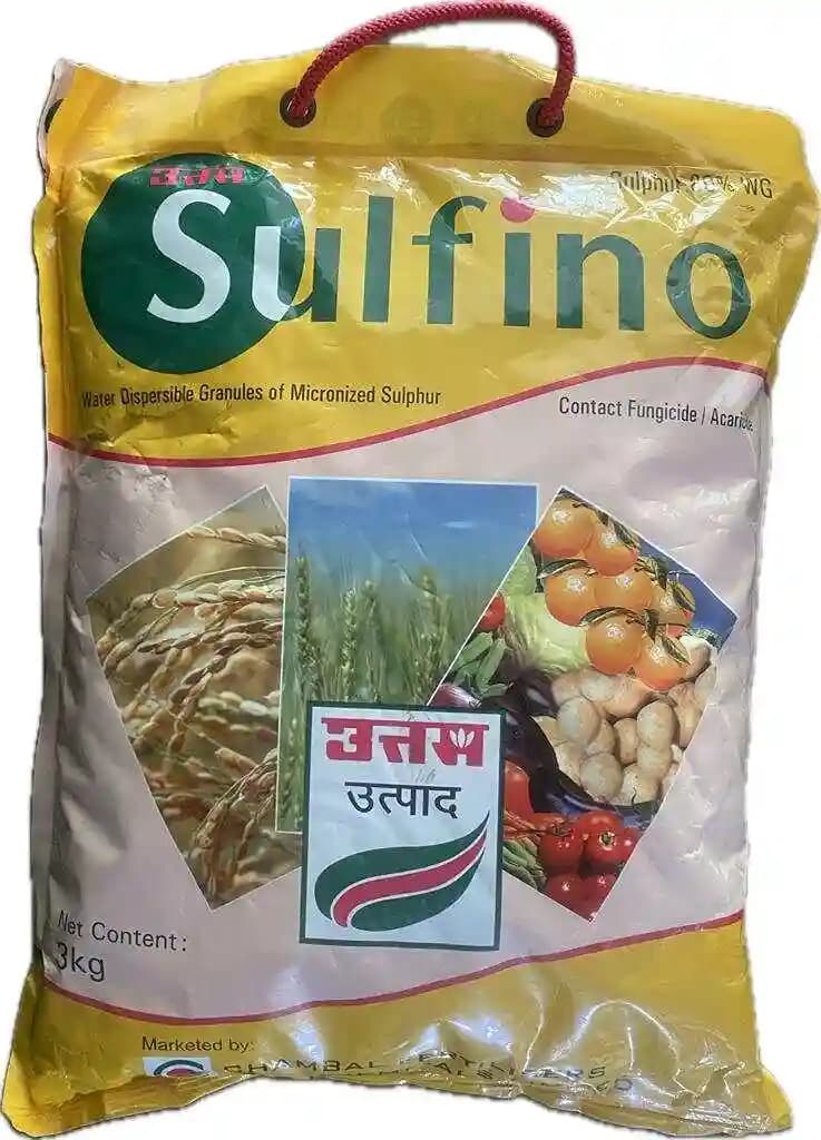 Uttam Sulfino Sulphur 80% WG Fungicide, Recommended For The Control Of Powdery Mildew - Image 2