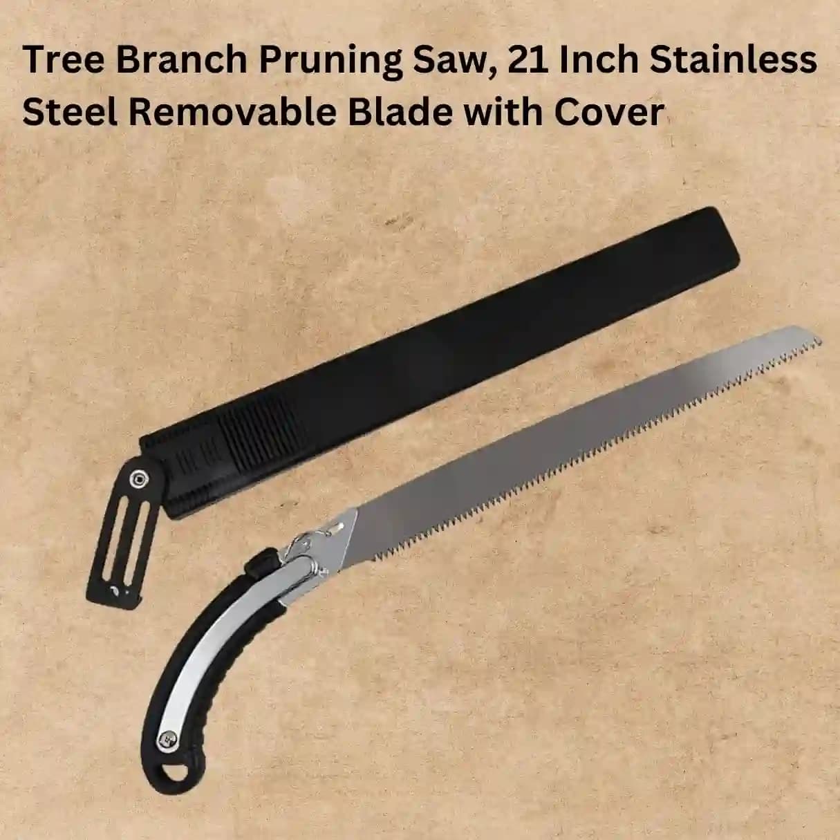 Radhe Pruning Saw 21 Inch Sk95 Steel Foldable Saw, 3-Sided Teeth For Fruit Trees And Branches - Image 2