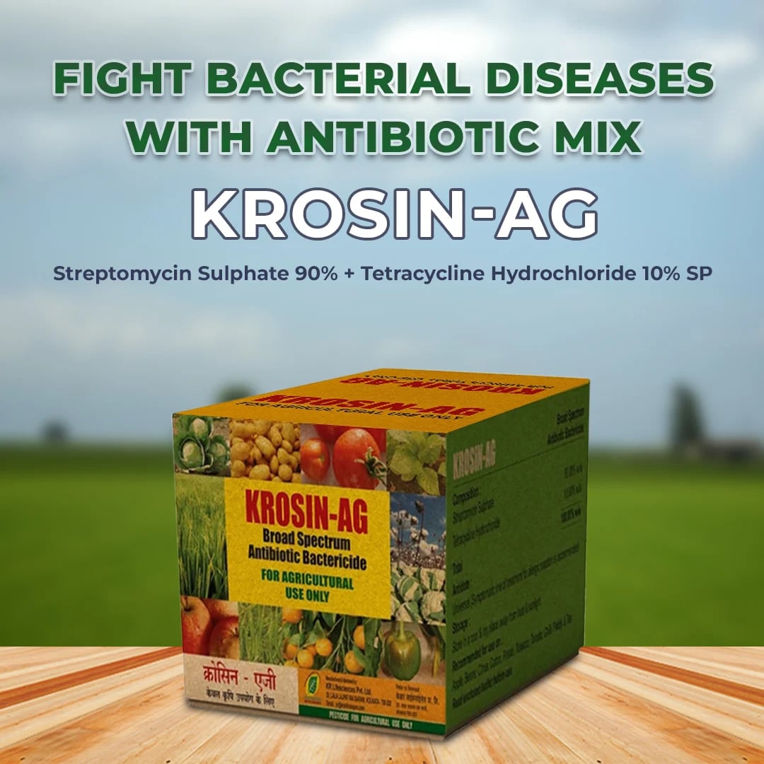 Krishi Rasayan Krosin-AG Bactericide - Streptomycin Sulphate 90% + Tetracycline Hydrochloride 10% SP