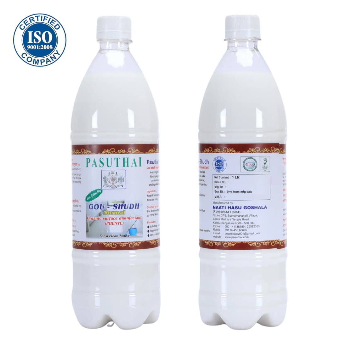 पसुथाई फ्लोर क्लीनर फिनाइल (सामान्य), रसायन मुक्त, 99.9%, जीवाणुरोधी सभी प्रकार के फर्श, टाइल, संगमरमर, कंक्रीट सतह के लिए उपयुक्त - Image 2