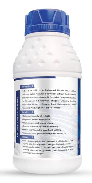 Annadata Ferticon Liquid NPK 19:19:19 Balanced Crop Nutrition Fertilizer - Image 2
