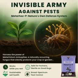 Utkarsh Metarhoz-P (Metarhizium Anisopliae 1% W.P.) Bio Pesticide, Controls Effective Pests and Improves Soil & Crop Health 2