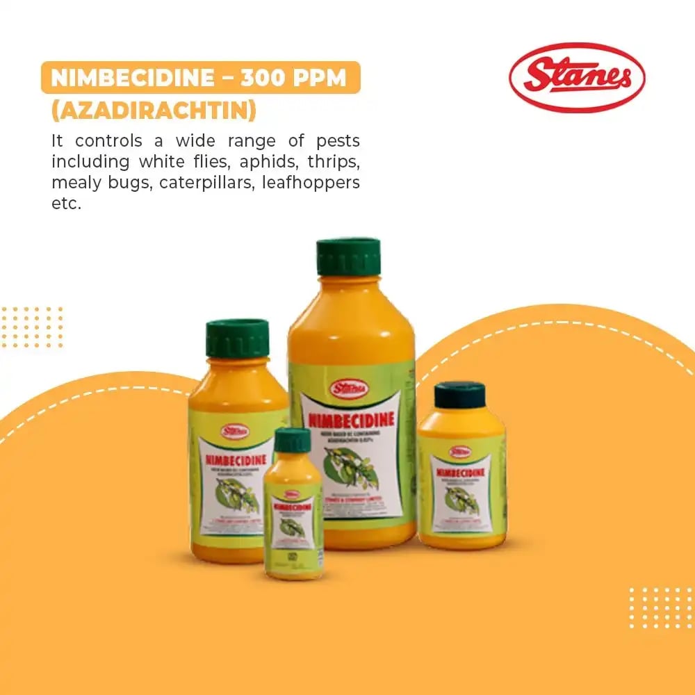 T.Stanes Nimbecidine 300 PPM Neem Oil Insecticide, Neem Based Botanical For Pest Control