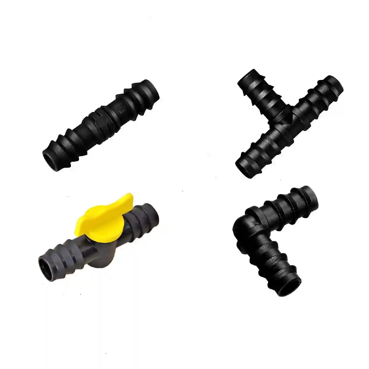 Gokul - Elbow, Lateral Cock, Joiner & Tee Connectors, 16mm Each, Drip Irrigation Accessories (100 Pcs Each) - Image 3
