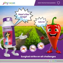 Godrej Rashinban Fluxametamide 3.8% + Pyridaben 9.5% SC Insecticide, Broad Spectrum, Targeting Sucking and Chewing Pests, Effective For Chilli 8