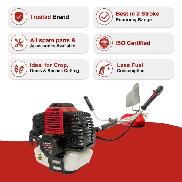 Balwaan BX 52 Brush Cutter - 52cc, 2 Stroke - Image 4
