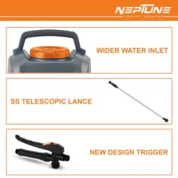 Neptune Max-10 12V Lithium-Ion Battery Powered Garden Sprayer With 10 LTR Tank Capacity, Waist Supporting Guard, 2 Spray Nozzles For Farming & Garden 5