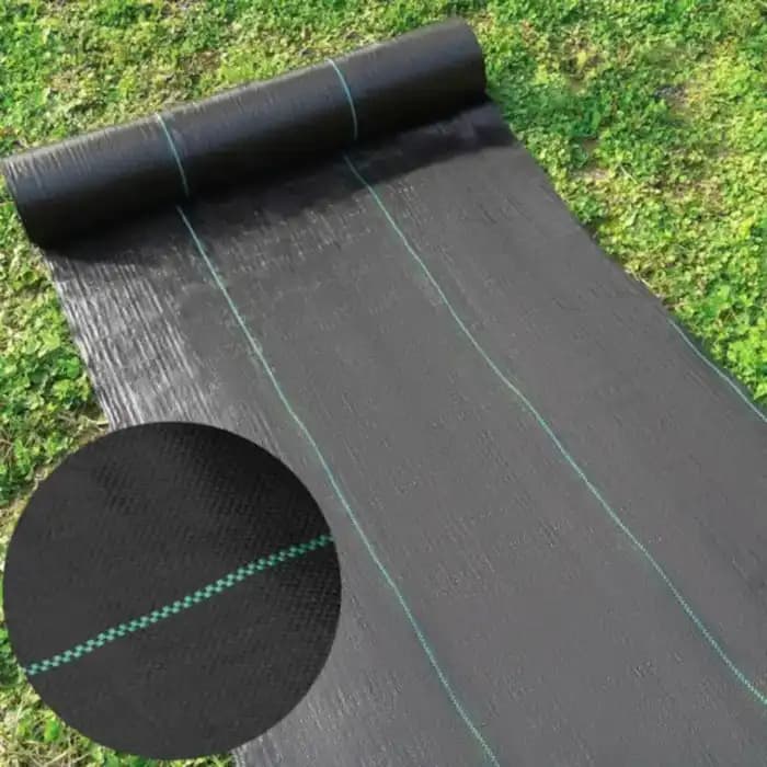 Singhal 110 GSM Weed Barrier Sheet, Landscape Fabric, Heavy Duty, Weed Block Gardening Mat For Gardens (Black) - Image 13