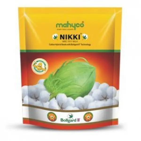 Mahyco Hybrid Cotton Seeds Nikki MRC 7017 BG-II (475 Gm) An Erect Plant Type With Excellent Boll Bursting - Image 1
