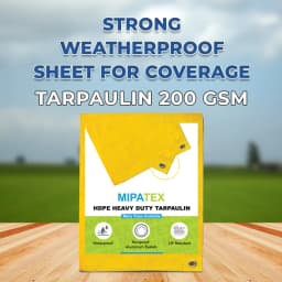 मिपाटेक्स तिरपाल 200 जीएसएम वाटरप्रूफ बहुउद्देशीय उपयोग यूवी स्थिर, हेवी ड्यूटी सामग्री। 2