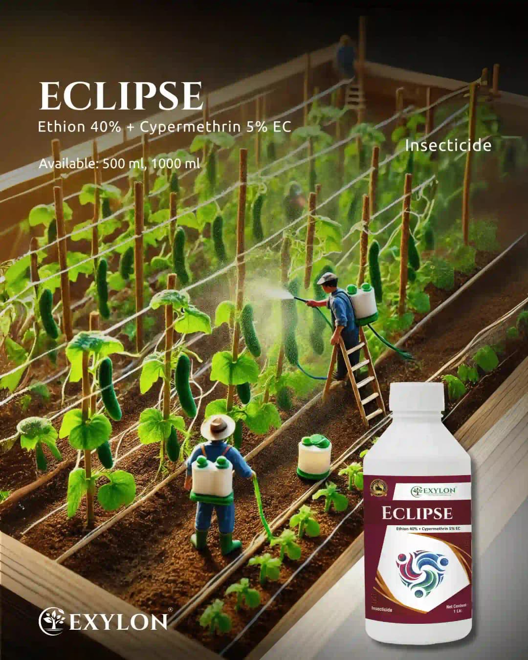 Exylon Eclipse Ethion 40% + Cypermethrin 5% EC Insecticide, Broad Spectrum, Effective For Wide Range Of Crop Pests - Image 2