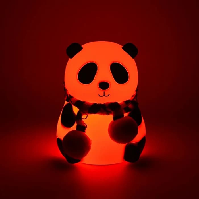 Panda 7 Color LED Silicone Touch Lamp, Rechargeable, Night Light For Kids Room - Image 5