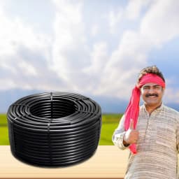 सिद्धि इनलाइन 20 मिमी टपक सिंचाई पाइप, प्रत्येक 40 सेमी पर ड्रिपर, प्रति घंटे 4 लीटर पानी का निर्वहन (रोल लंबाई 300 मीटर) 5