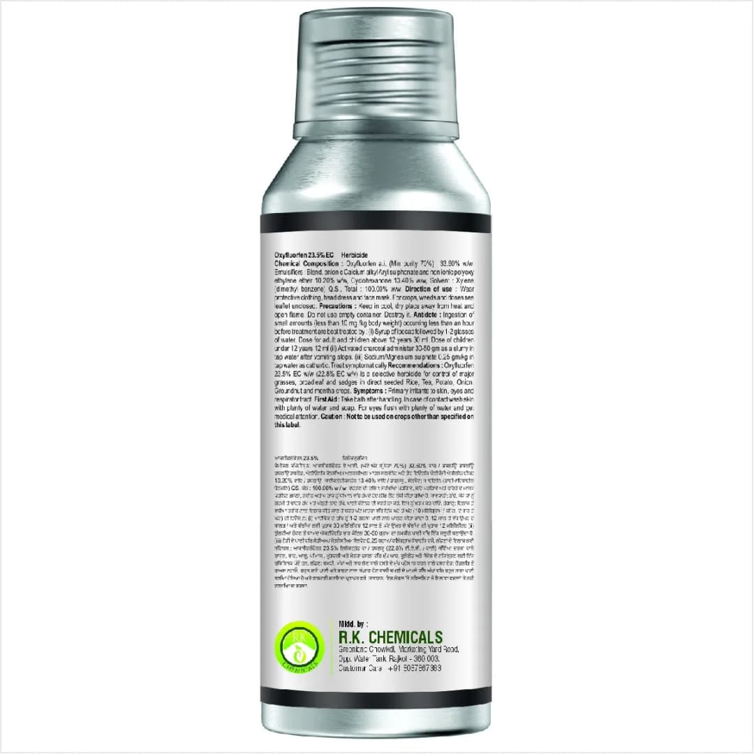 Agriventure Oxyflou (Oxyflourfen 23.5 % Ec) Diphenyl Ether Herbicide, Broad Spectrum Pre And Post Emergent - Image 2