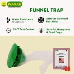 WAVAR Funnel Trap, Pectinophora Gossypiella, Effective For Pink Bollworm Pest Control In Crops 2