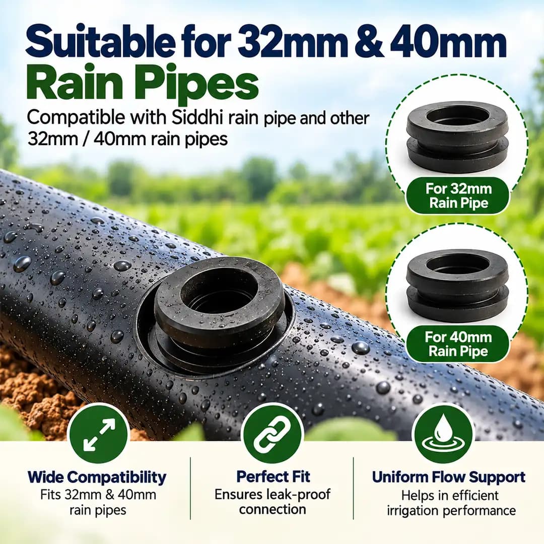 Siddhi Rain Pipe Gromet , Can Be Use For Both 40 MM and 32 MM Rain Pipe, Excellent Quality - Image 6
