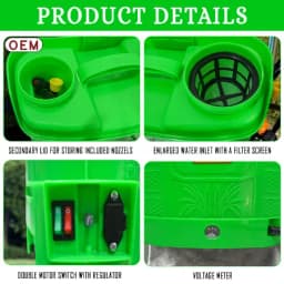 OEM Double Motor Battery Operated YUVA Series Sprayer 12V x 14A (20L Capacity), With Spray Gun & 4 Nozzles 5