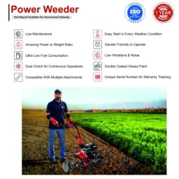 Balwaan BP 700 4 Stroke Power Weeder, Used for Weeding in All Types of Agriculture Crops And Gardens 8