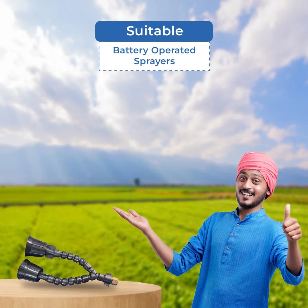 Radhe Double Nozzle For Battery Sprayer With Brass Connector - Image 5