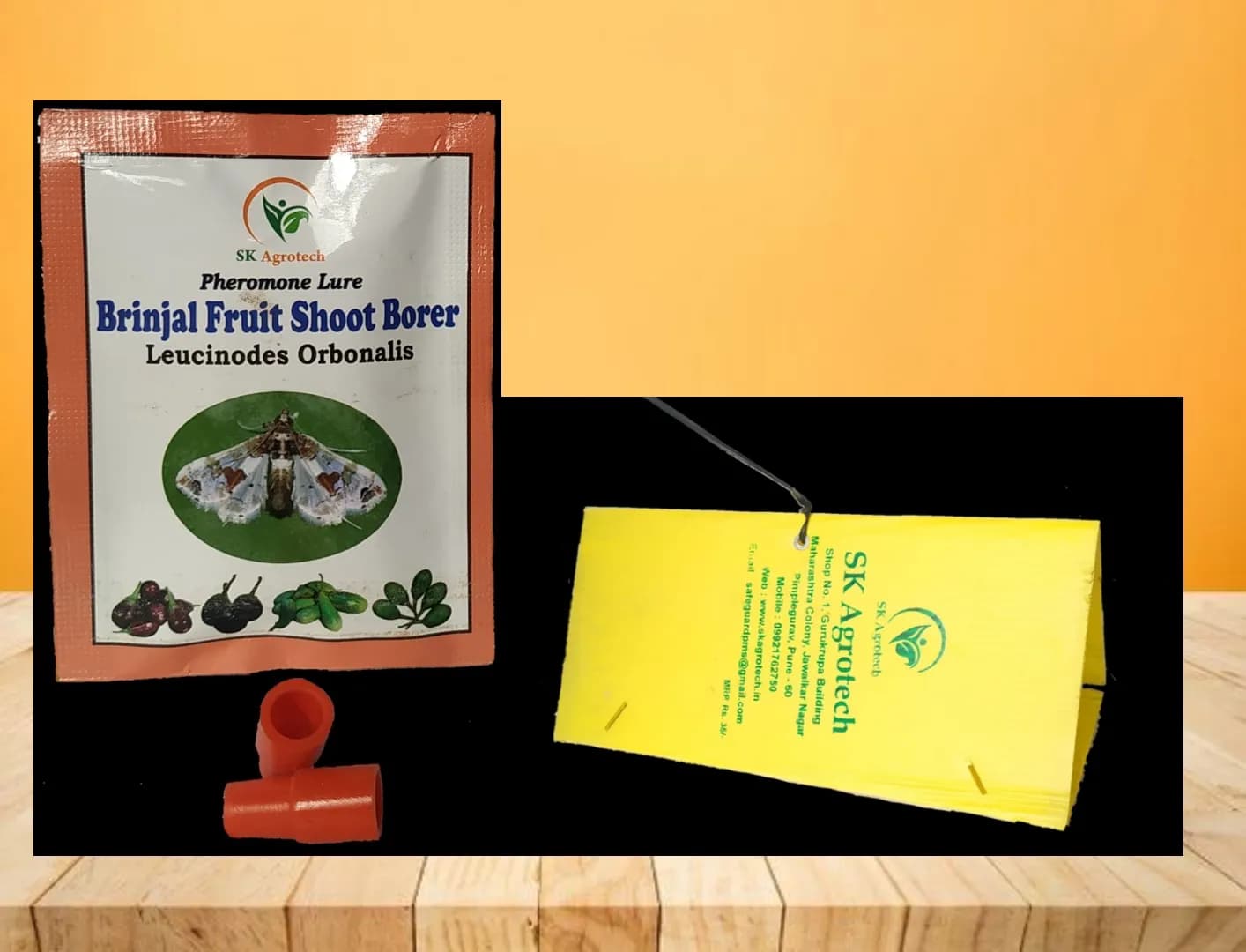 SK Agrotech Leucinodes Orbonalis (Brinjal Fruit and Shoot Borer) Pheromone Trap With Lure - Effective Pest Management Solution - Image 5
